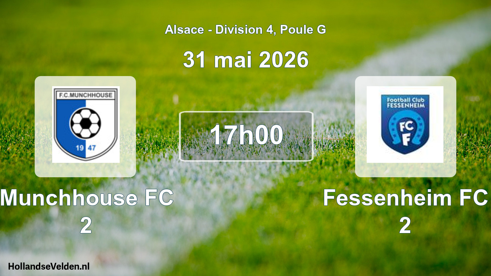 Geplande wedstrijd: Munchhouse FC 2 - Fessenheim FC 2 (31 mei 2026)
