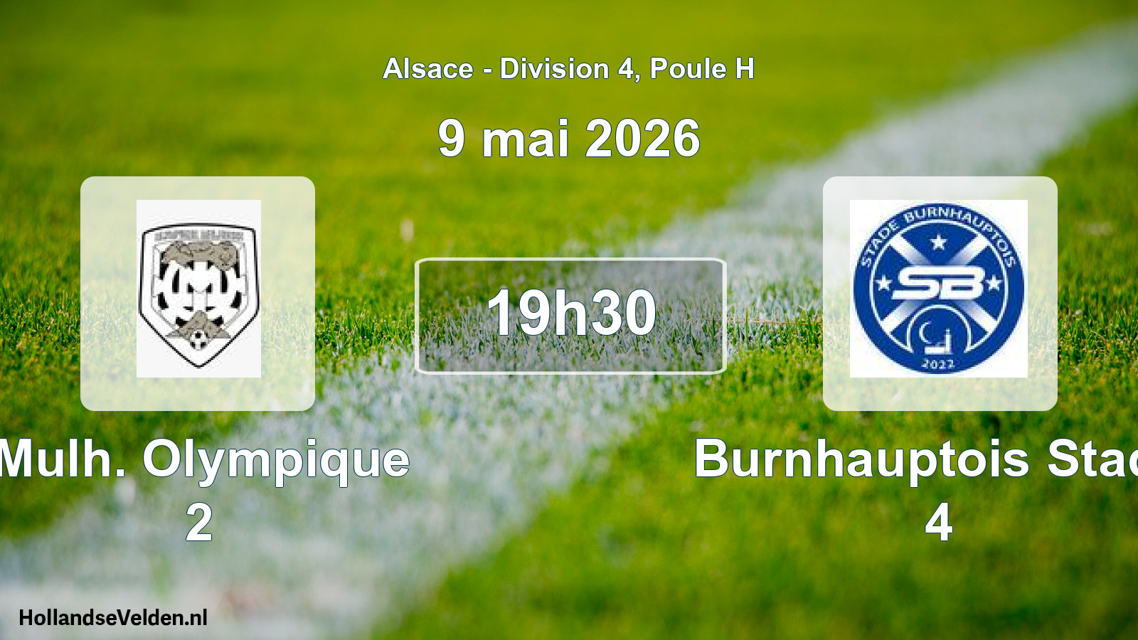 Scheduled Match: Mulh. Olympique 2 - Burnhauptois Stade 4 (9 May 2026)
