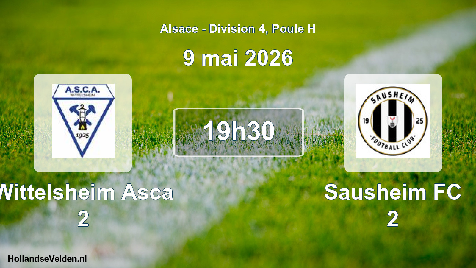 Scheduled Match: Wittelsheim Asca 2 - Sausheim FC 2 (9 May 2026)