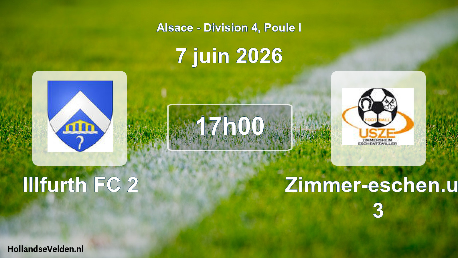 Geplande wedstrijd: Illfurth FC 2 - Zimmer-eschen.us 3 (7 juni 2026)