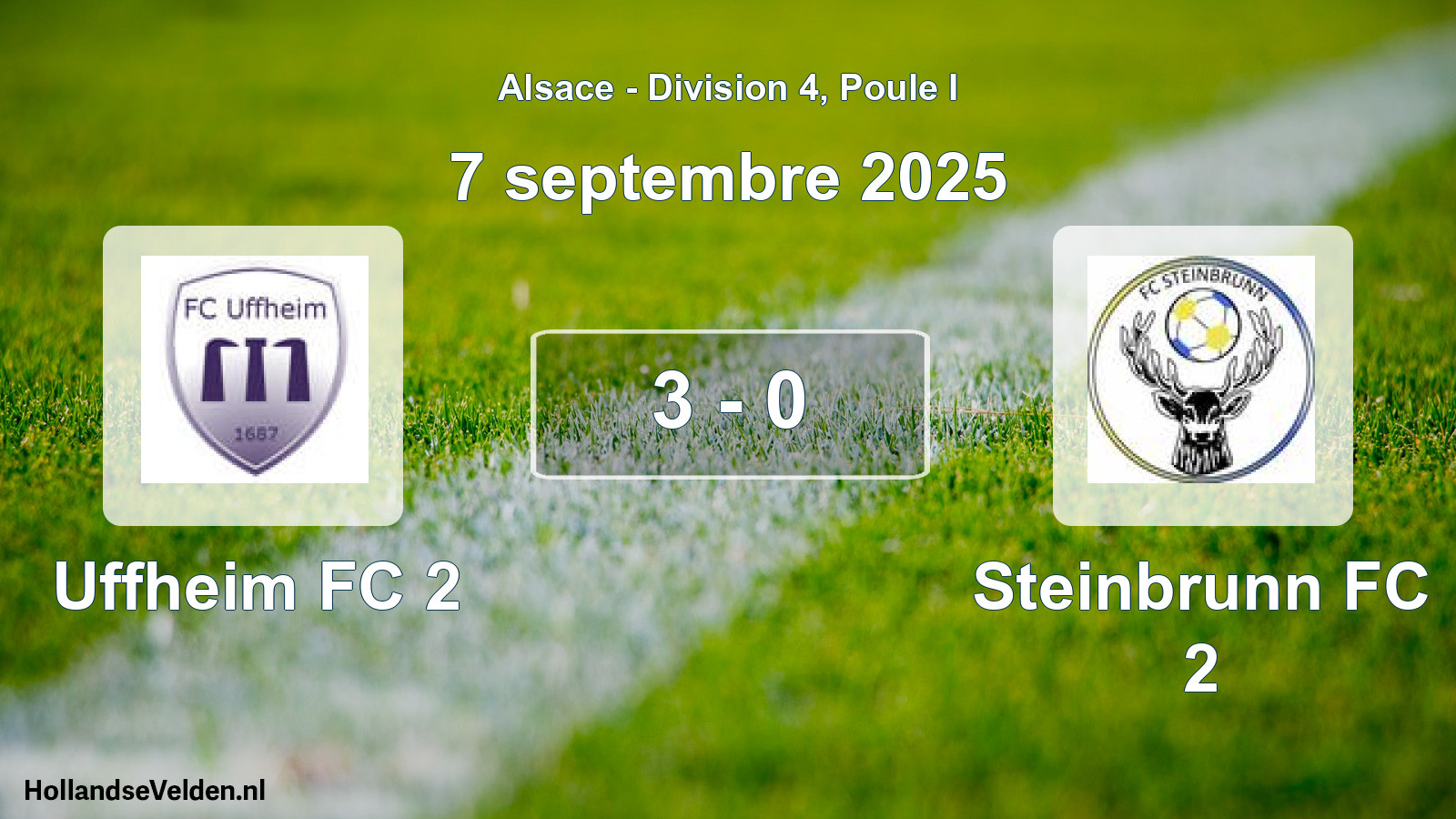 Gespeelde wedstrijd: Uffheim FC 2 - Steinbrunn FC 2 3 - 0 (7 september 2025)