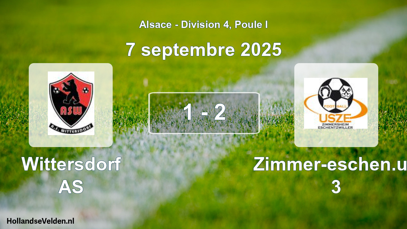 Match joué: Wittersdorf AS - Zimmer-eschen.us 3 1 - 2 (7 septembre 2025)