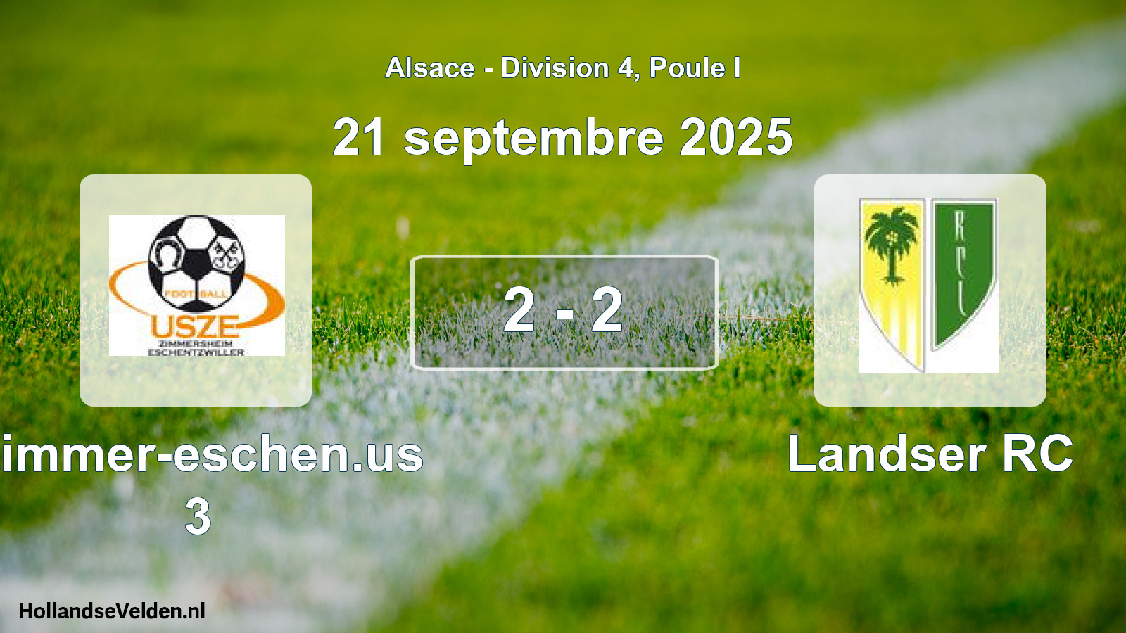 Gespeelde wedstrijd: Zimmer-eschen.us 3 - Landser RC 2 - 2 (21 september 2025)