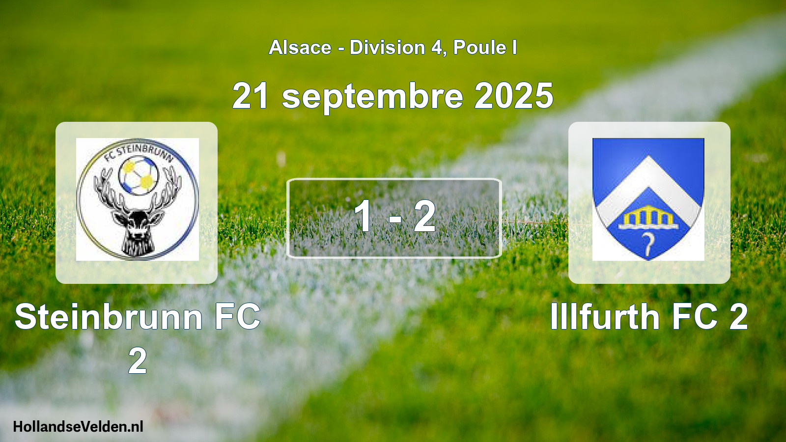 Match joué: Steinbrunn FC 2 - Illfurth FC 2 1 - 2 (21 septembre 2025)