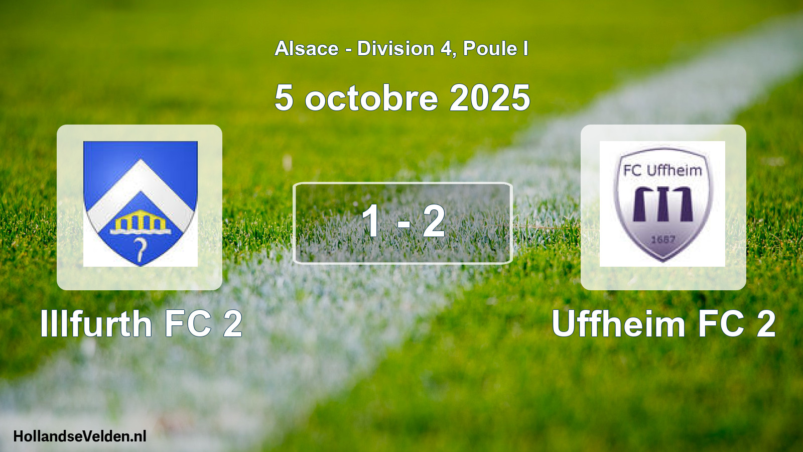 Total number of matches played: Illfurth FC 2 - Uffheim FC 2 1 - 2 (5 October 2025)