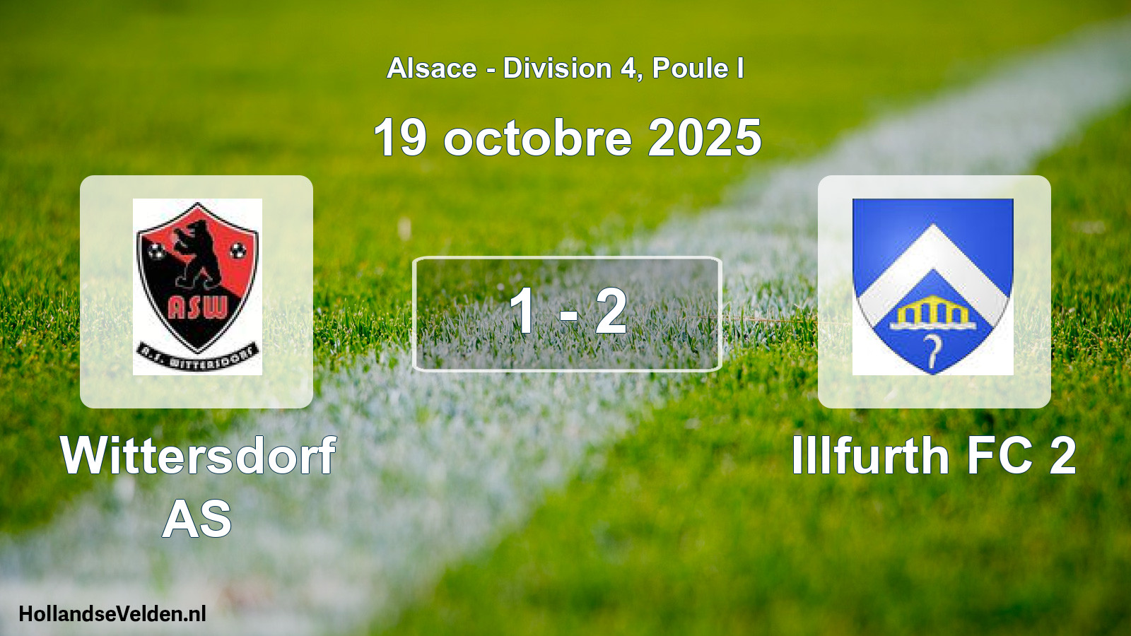 Gespeelde wedstrijd: Wittersdorf AS - Illfurth FC 2 1 - 2 (19 oktober 2025)