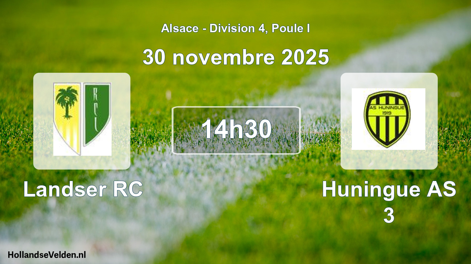 Match programmé: Landser RC - Huningue AS 3 (30 novembre 2025)