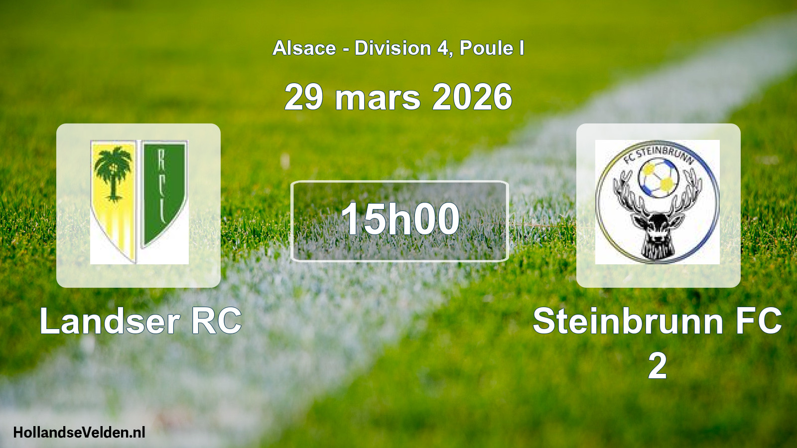 Scheduled Match: Landser RC - Steinbrunn FC 2 (29 March 2026)