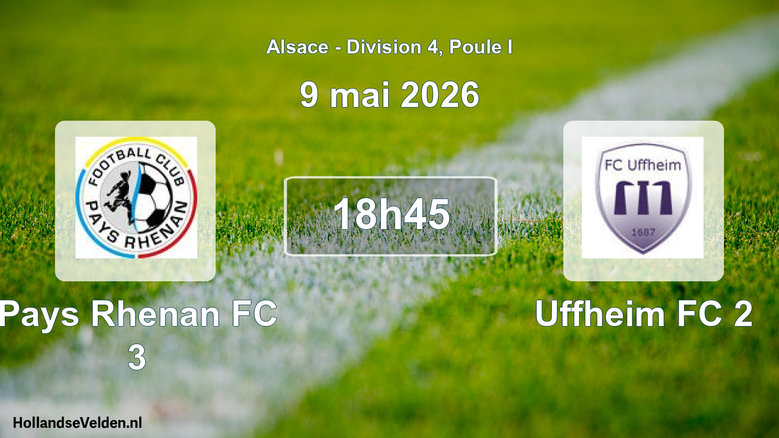Scheduled Match: Pays Rhenan FC 3 - Uffheim FC 2 (9 May 2026)