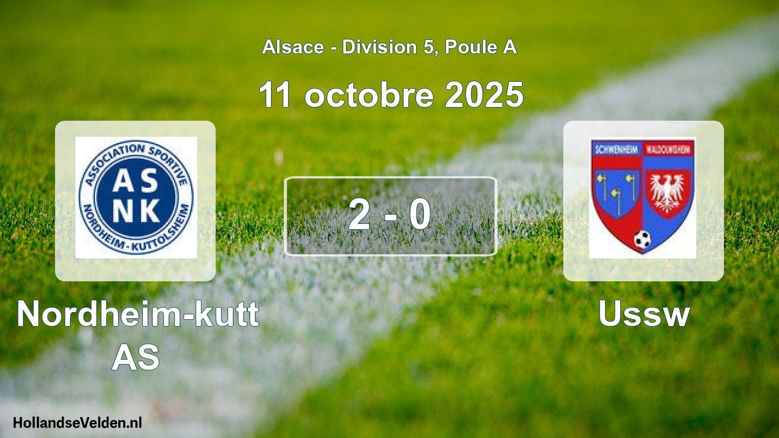 Gespeelde wedstrijd: Nordheim-kutt AS - Ussw 2 - 0 (11 oktober 2025)