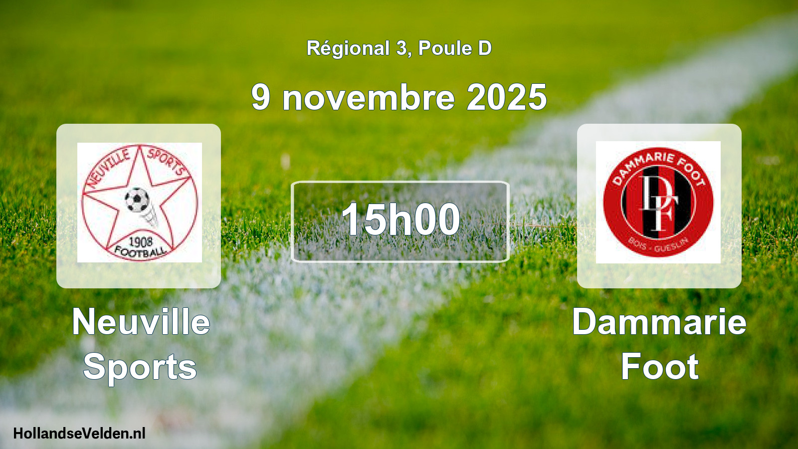 Geplande wedstrijd: Neuville Sports - Dammarie Foot (9 novembre 2025)