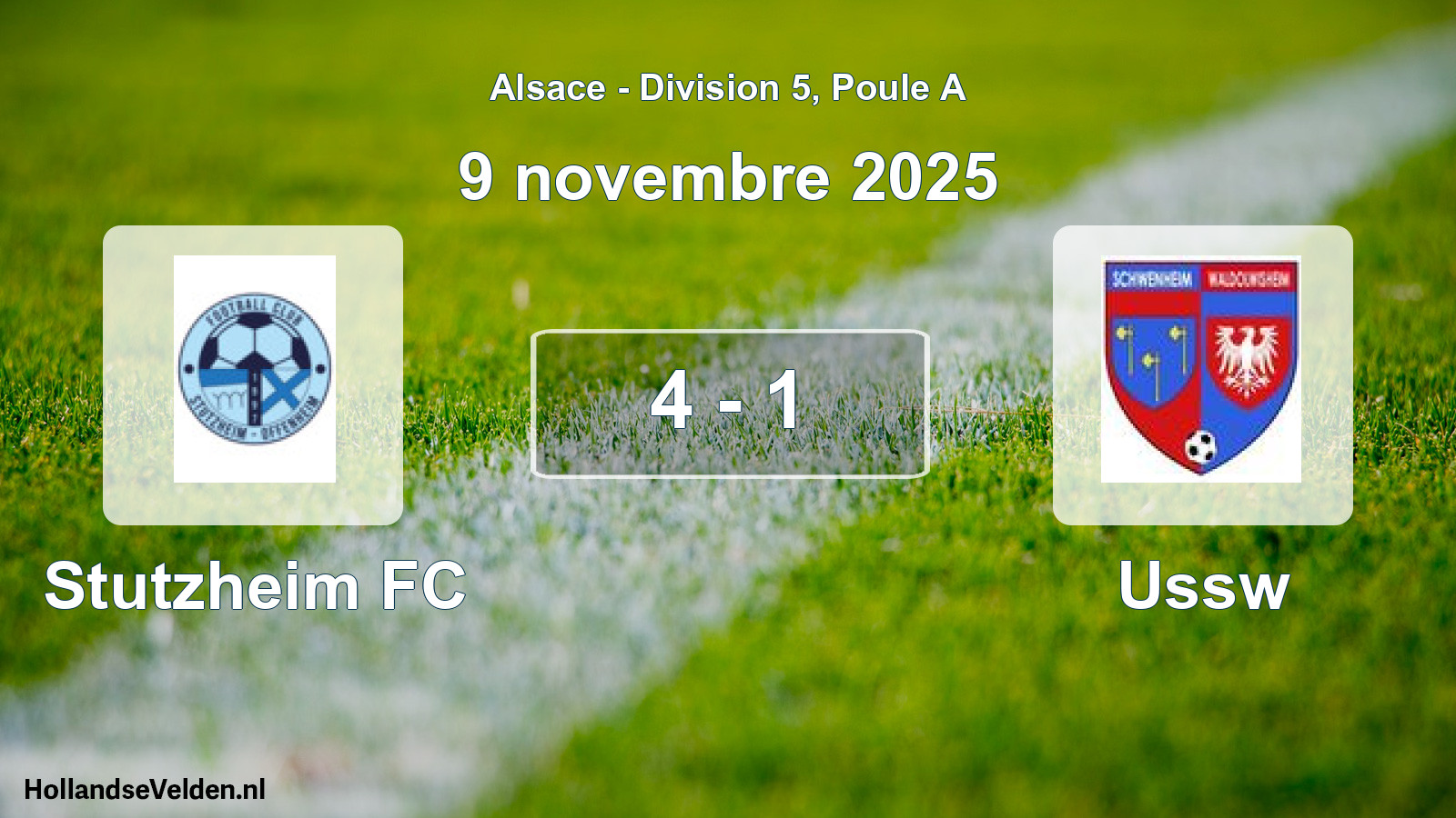 Total number of matches played: Stutzheim FC - Ussw 4 - 1 (9 November 2025)