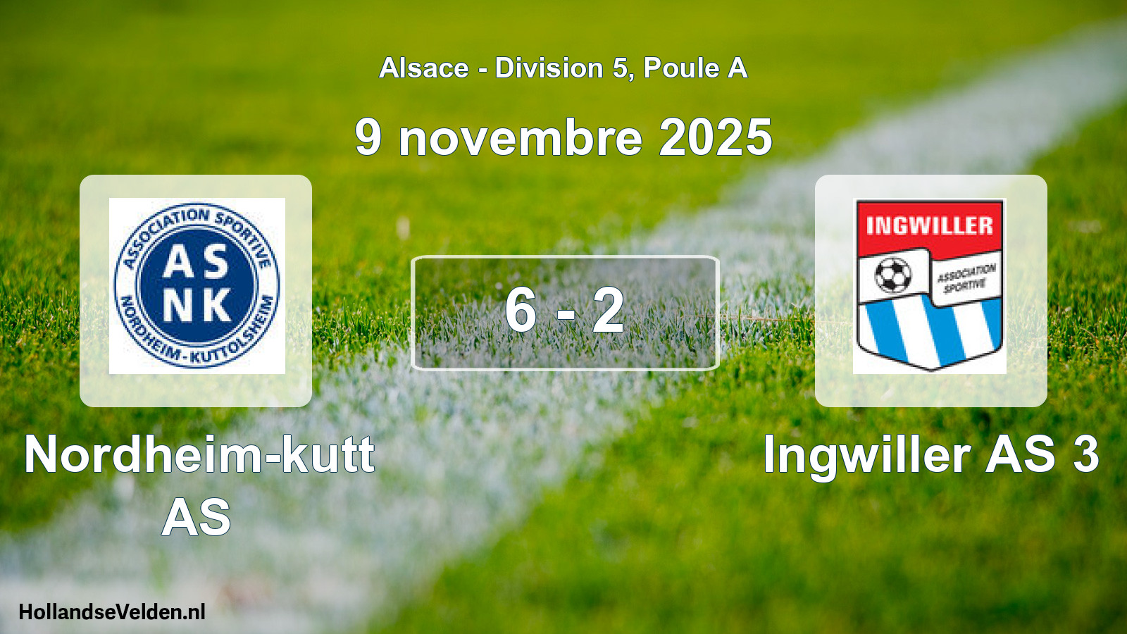 Match joué: Nordheim-kutt AS - Ingwiller AS 3 6 - 2 (9 novembre 2025)