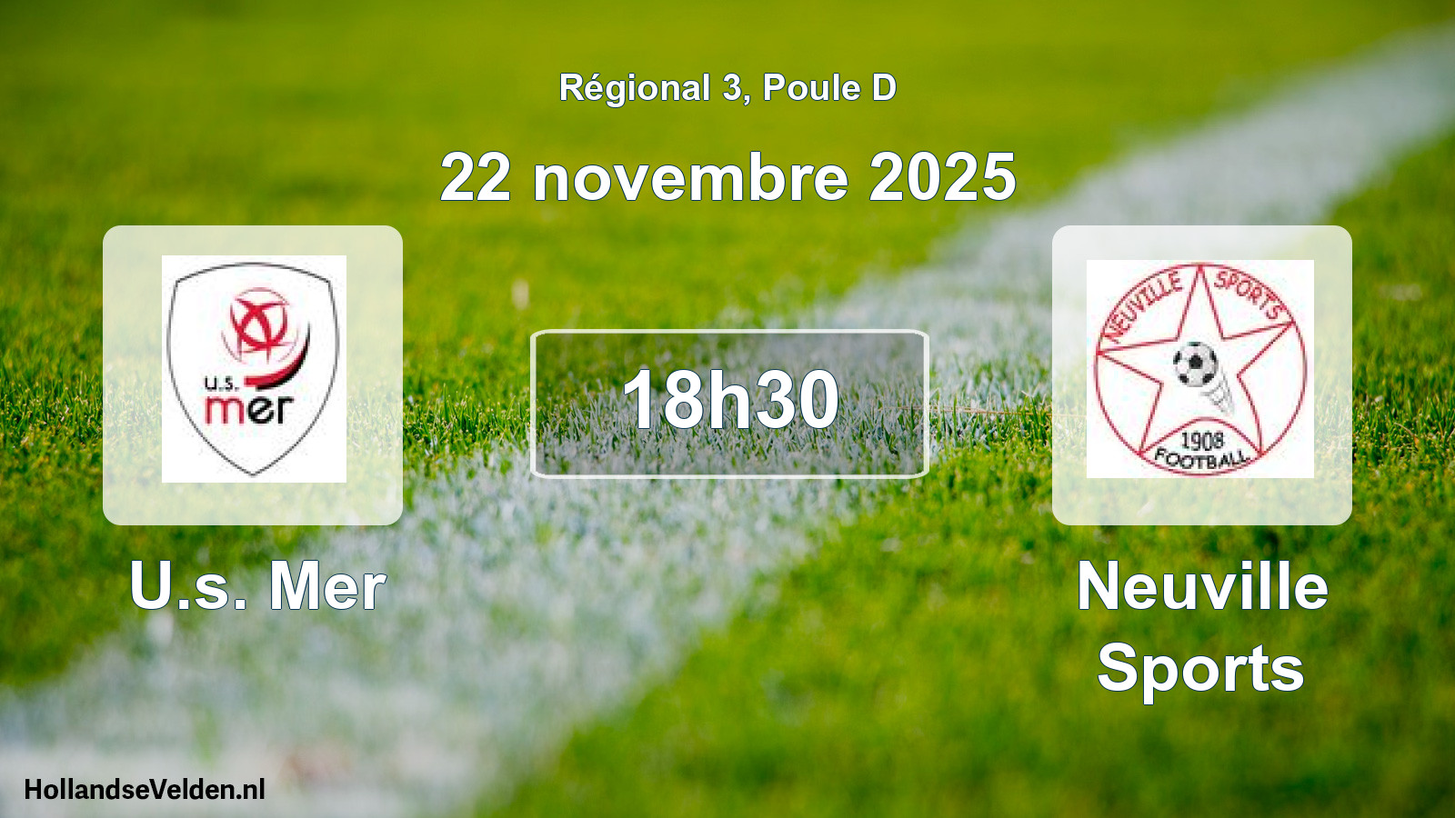 Geplande wedstrijd: U.s. Mer - Neuville Sports (22 novembre 2025)