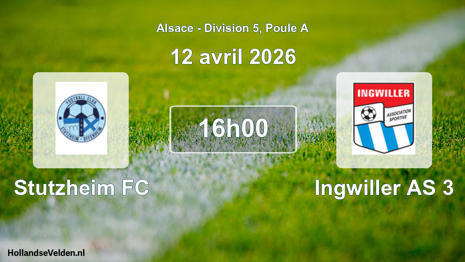 Scheduled Match: Stutzheim FC - Ingwiller AS 3 (12 April 2026)
