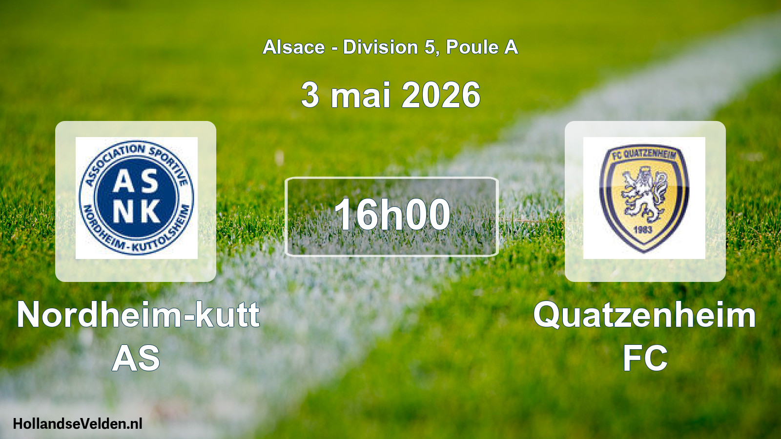 Scheduled Match: Nordheim-kutt AS - Quatzenheim FC (3 May 2026)