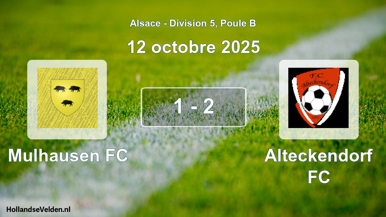 Total number of matches played: Mulhausen FC - Alteckendorf FC 1 - 2 (12 October 2025)