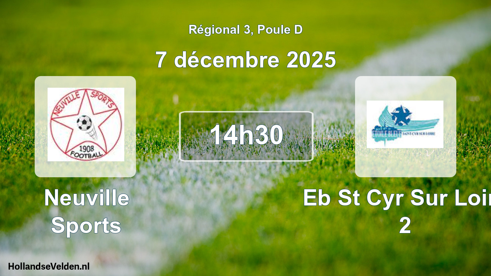 Geplande wedstrijd: Neuville Sports - Eb St Cyr Sur Loire 2 (7 décembre 2025)