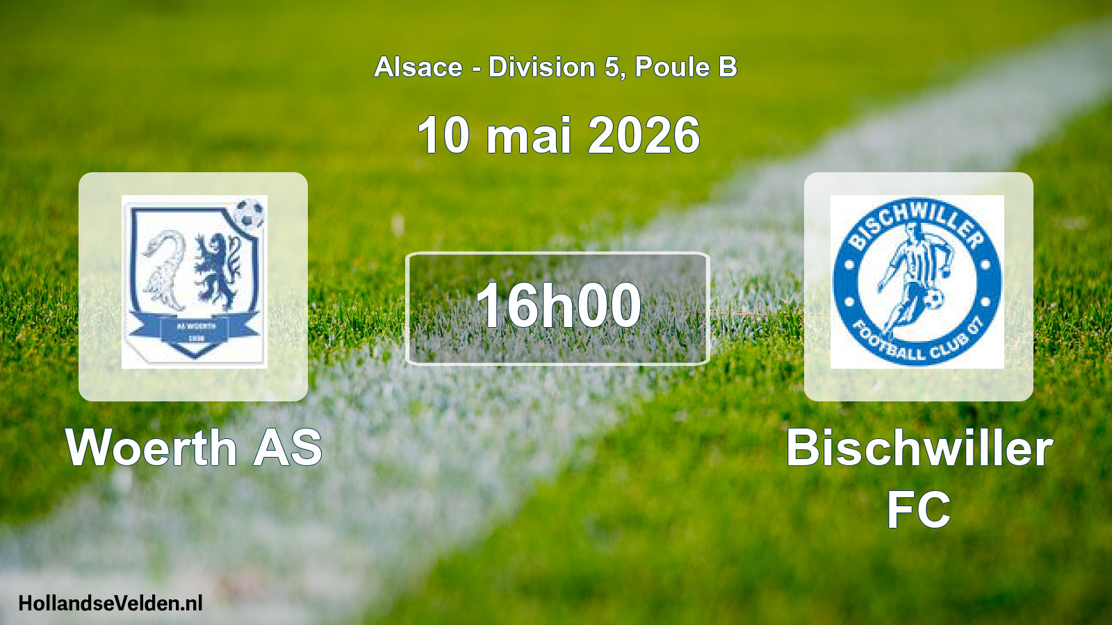 Match programmé: Woerth AS - Bischwiller FC (10 mai 2026)