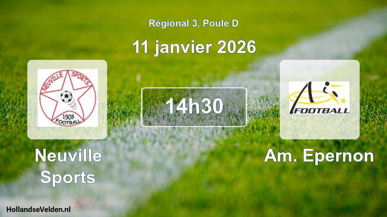 Scheduled Match: Neuville Sports - Am. Epernon (11 January 2026)