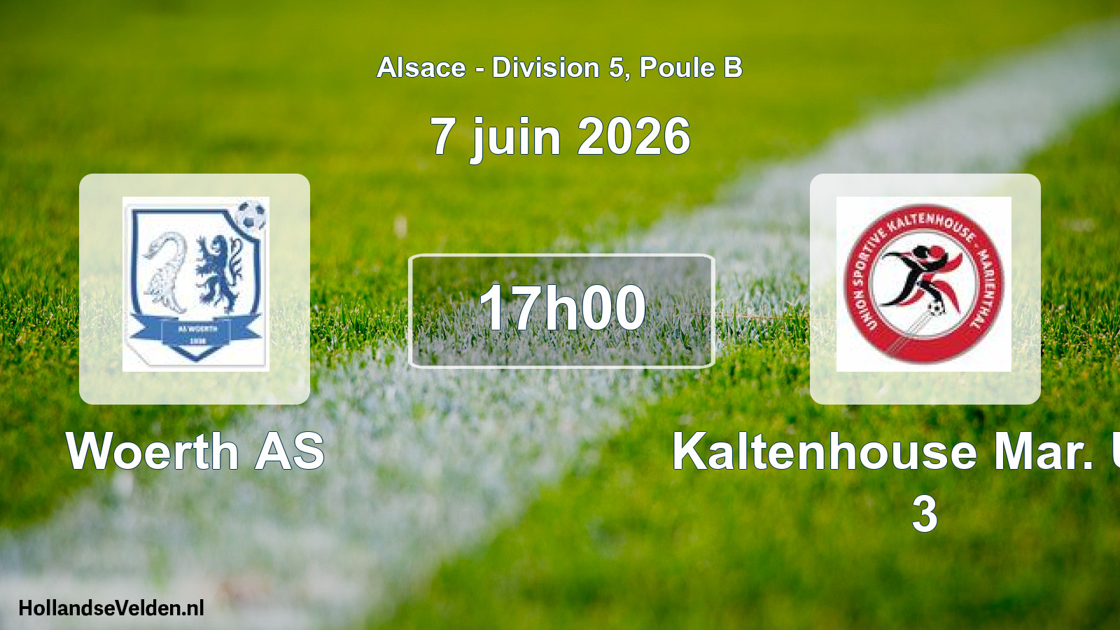 Geplande wedstrijd: Woerth AS - Kaltenhouse Mar. US 3 (7 juni 2026)