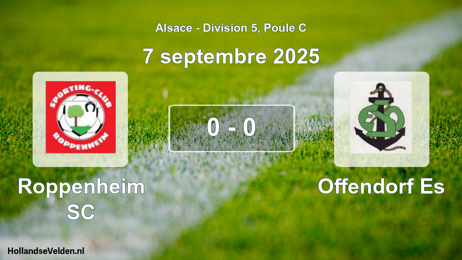Match joué: Roppenheim SC - Offendorf Es 0 - 0 (7 septembre 2025)