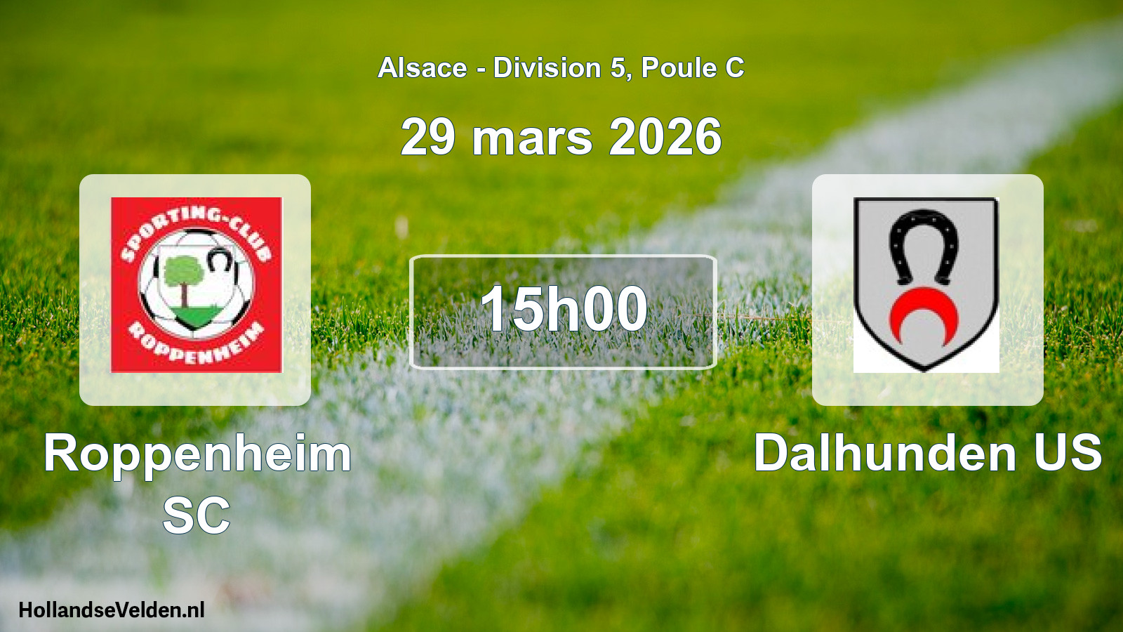 Scheduled Match: Roppenheim SC - Dalhunden US (29 March 2026)