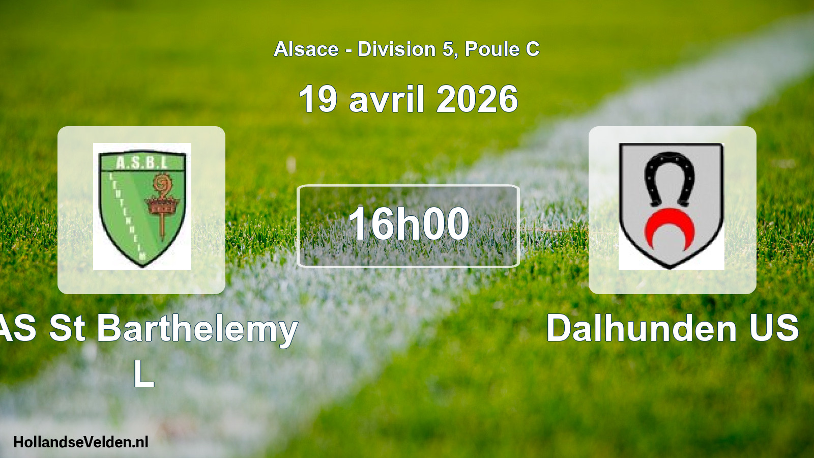 Scheduled Match: AS St Barthelemy L - Dalhunden US (19 April 2026)