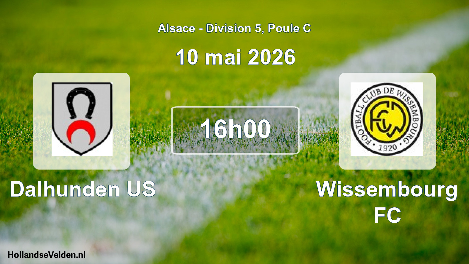 Geplande wedstrijd: Dalhunden US - Wissembourg FC (10 mei 2026)
