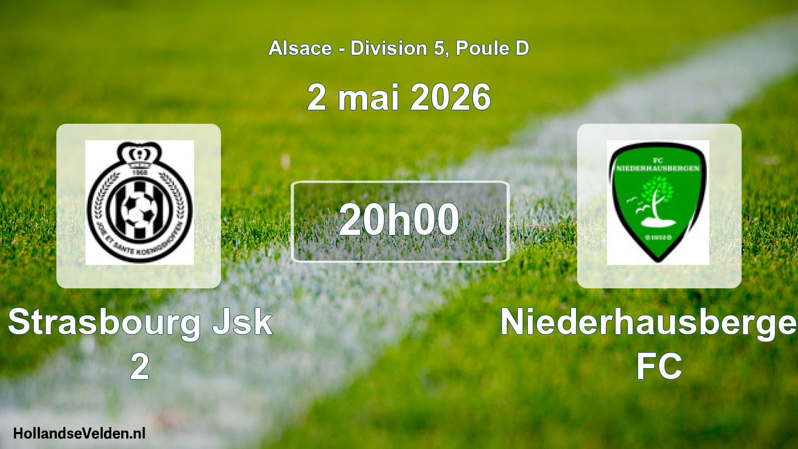 Geplande wedstrijd: Strasbourg Jsk 2 - Niederhausbergen FC (2 mei 2026)