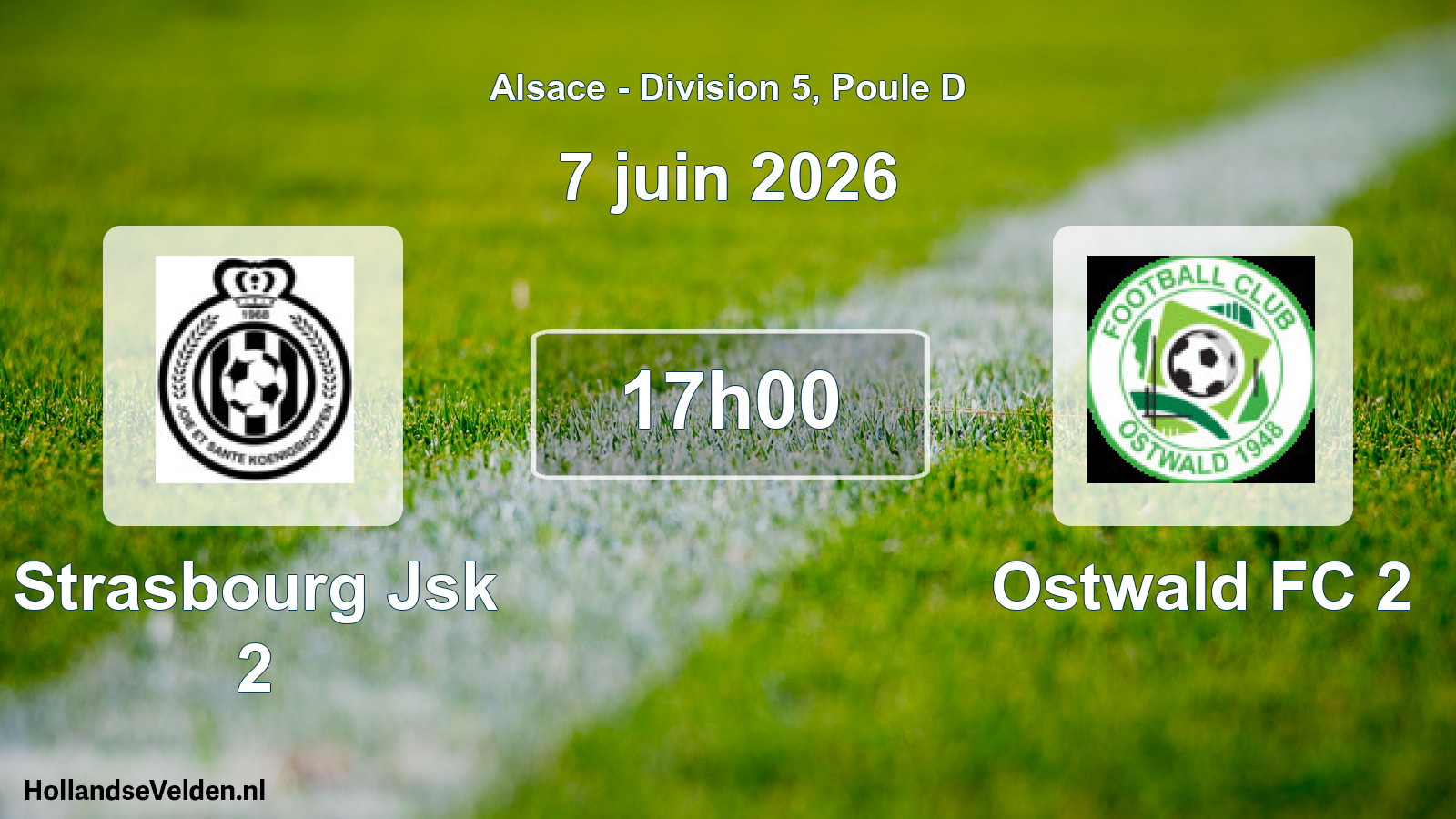 Geplande wedstrijd: Strasbourg Jsk 2 - Ostwald FC 2 (7 juni 2026)