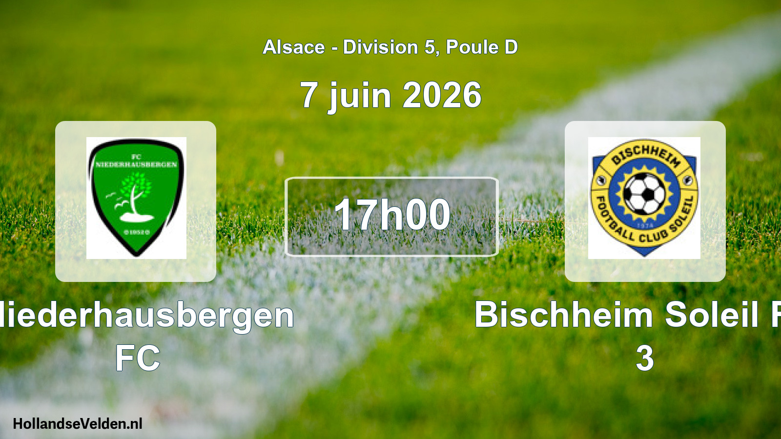 Scheduled Match: Niederhausbergen FC - Bischheim Soleil FC 3 (7 June 2026)