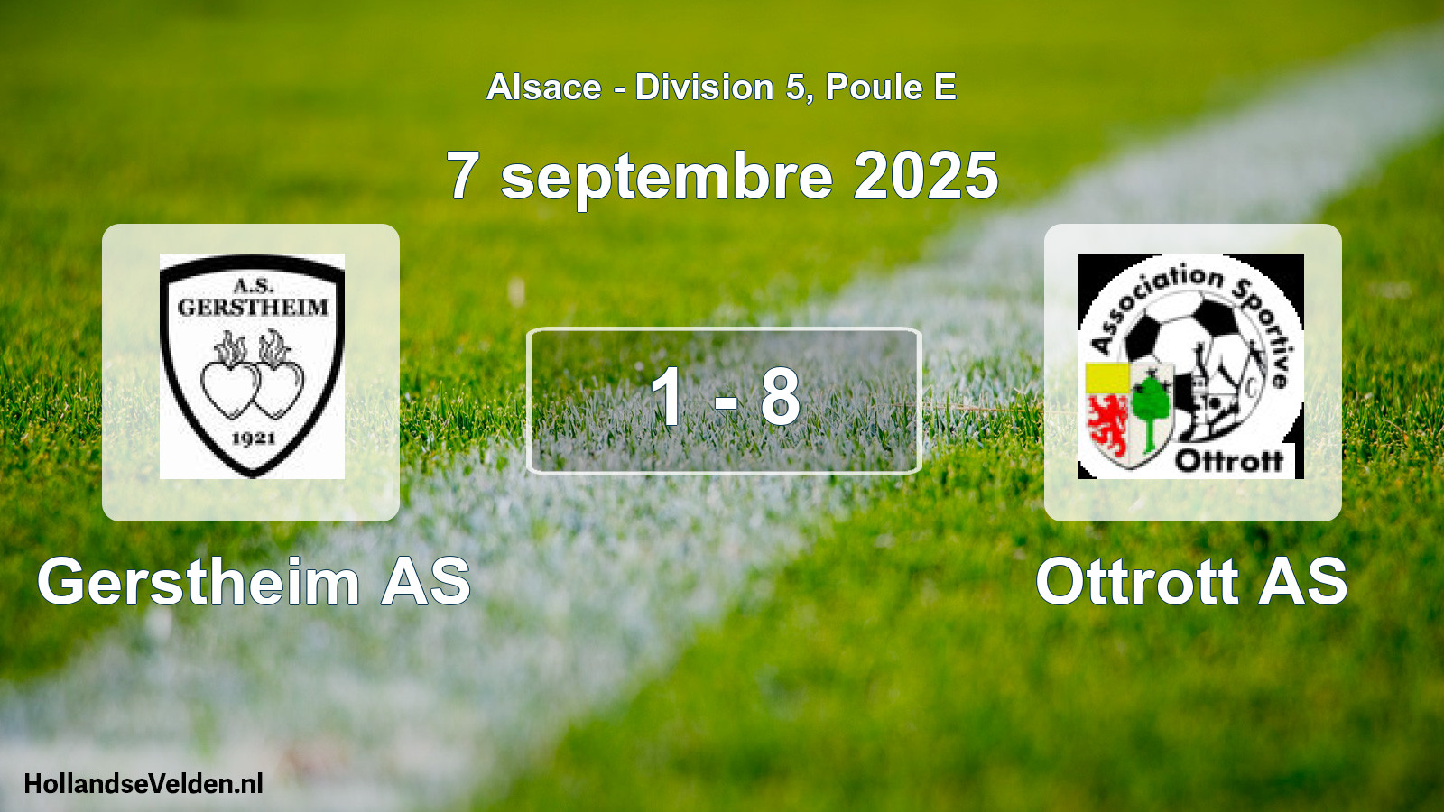 Match joué: Gerstheim AS - Ottrott AS 1 - 8 (7 septembre 2025)