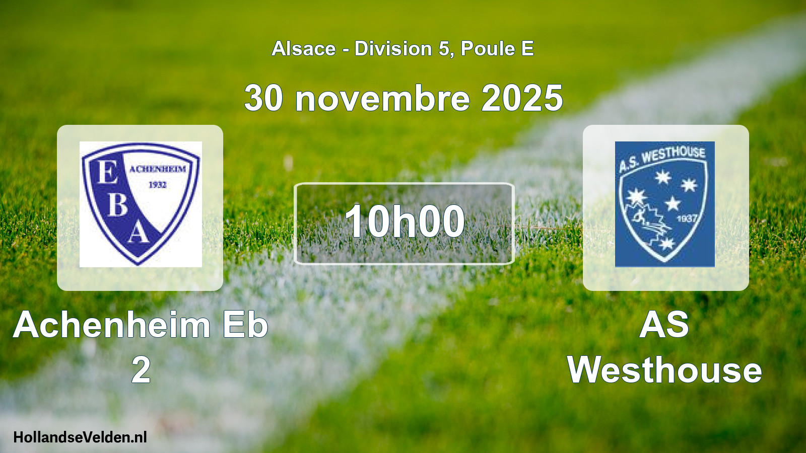 Scheduled Match: Achenheim Eb 2 - AS Westhouse (30 November 2025)