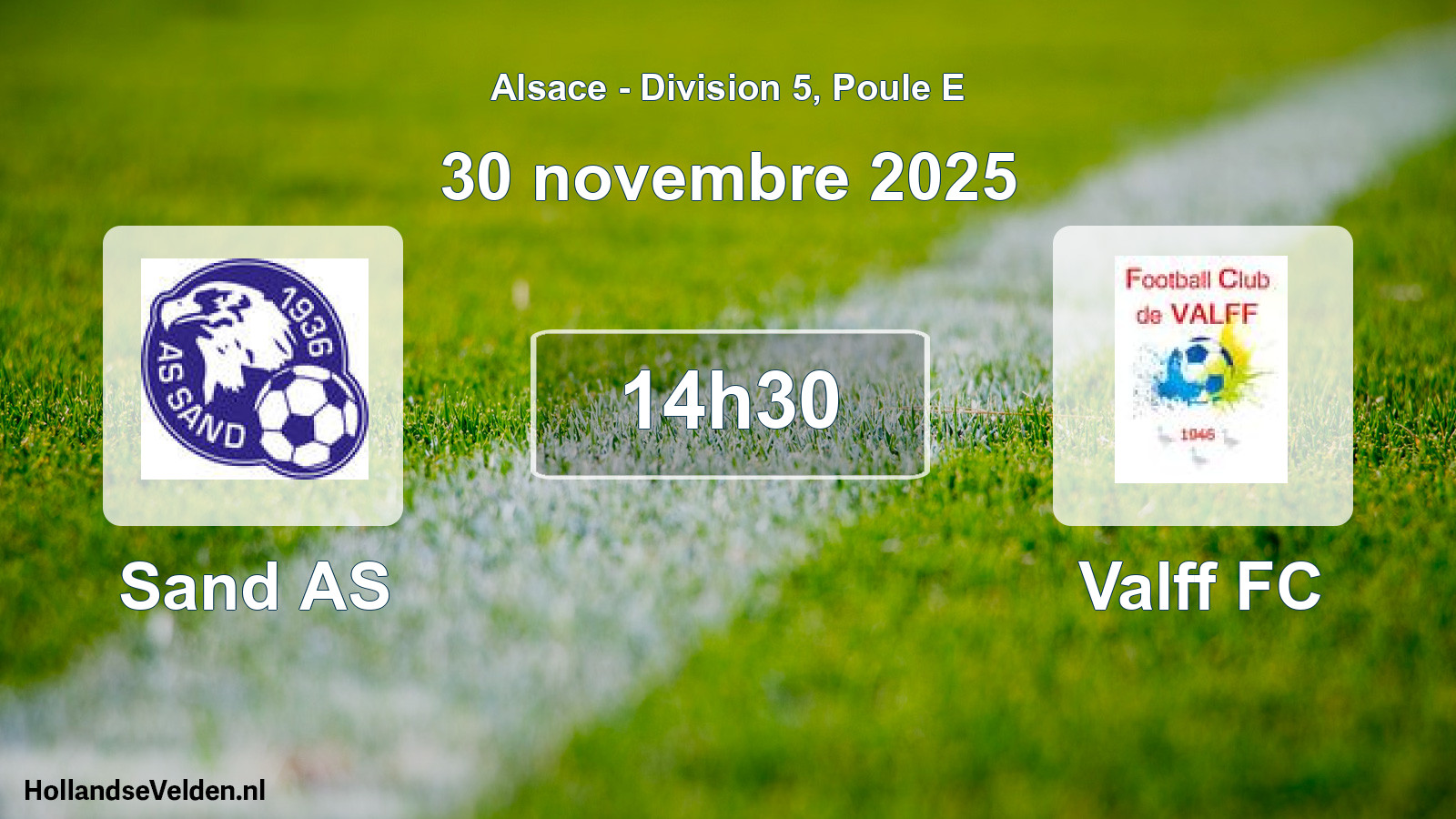 Scheduled Match: Sand AS - Valff FC (30 November 2025)