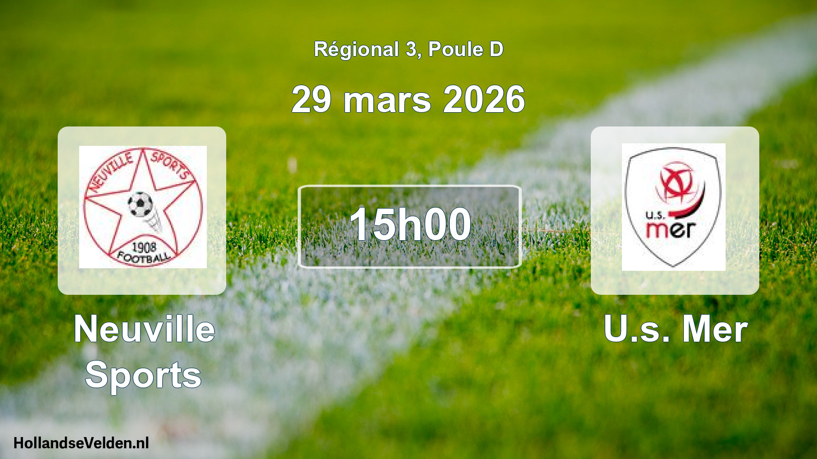 Scheduled Match: Neuville Sports - U.s. Mer (29 March 2026)