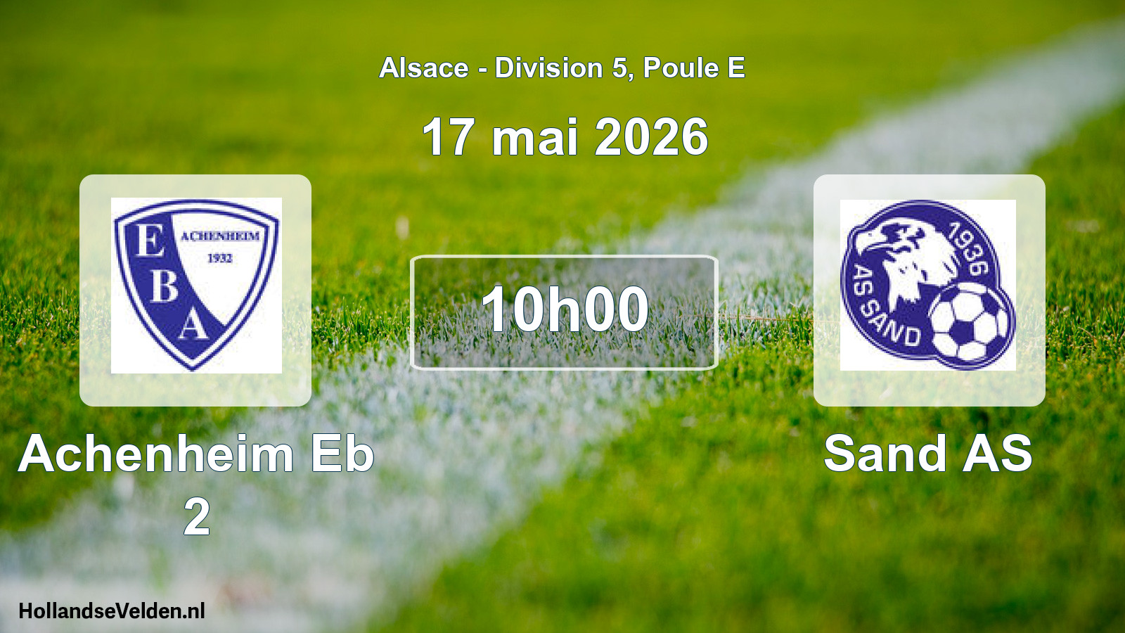 Scheduled Match: Achenheim Eb 2 - Sand AS (17 May 2026)