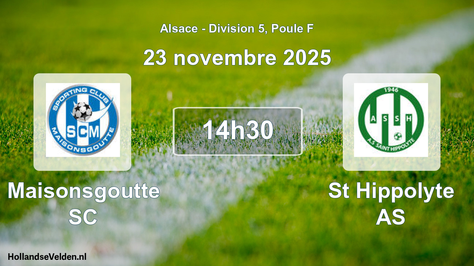 Scheduled Match: Maisonsgoutte SC - St Hippolyte AS (23 November 2025)