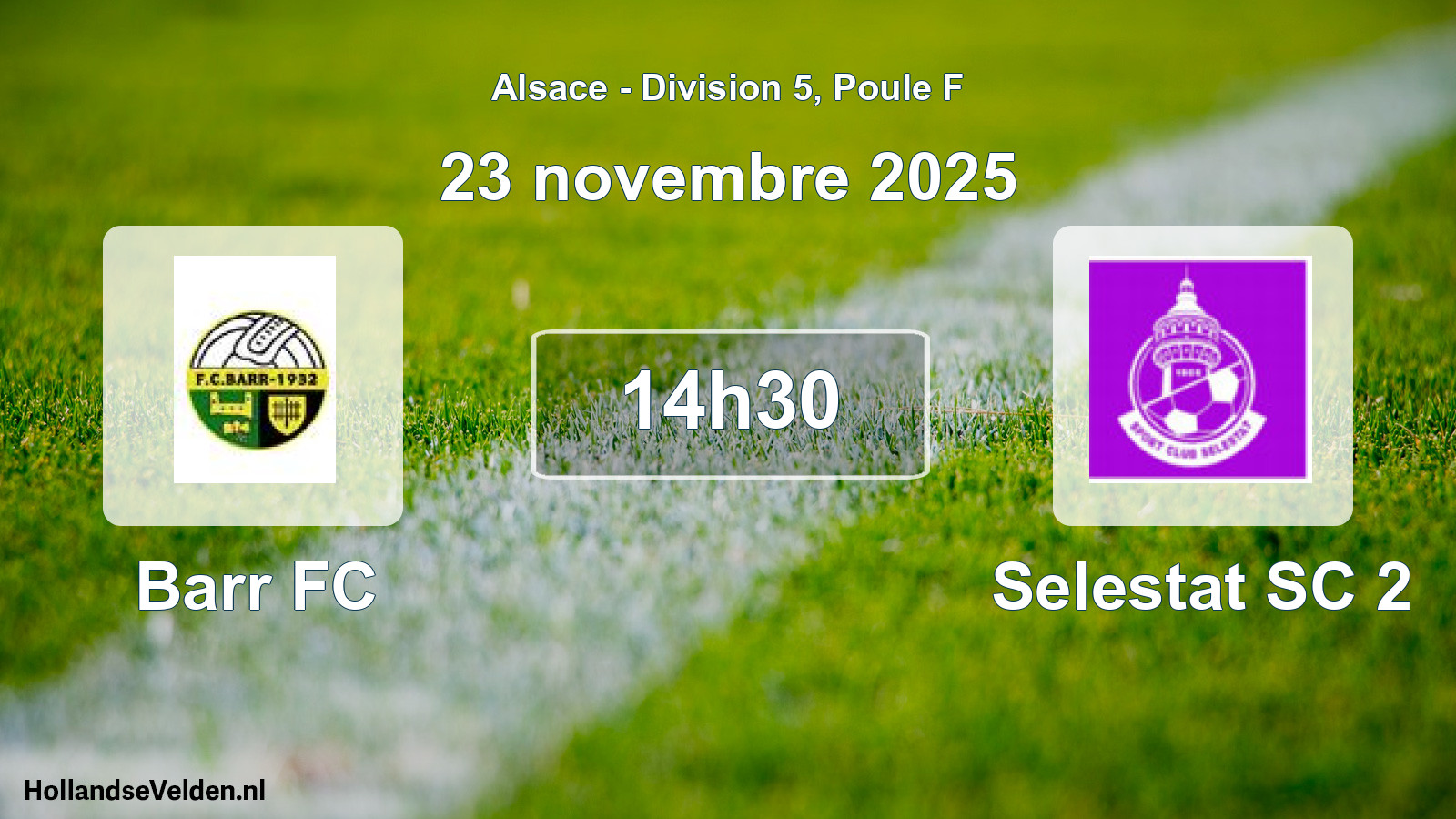Scheduled Match: Barr FC - Selestat SC 2 (23 November 2025)