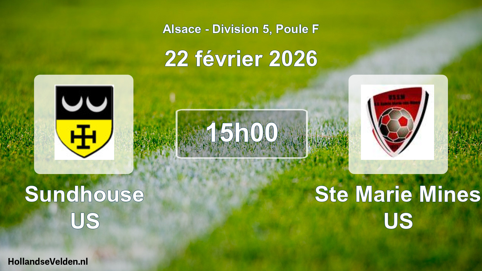 Scheduled Match: Sundhouse US - Ste Marie Mines US (22 February 2026)