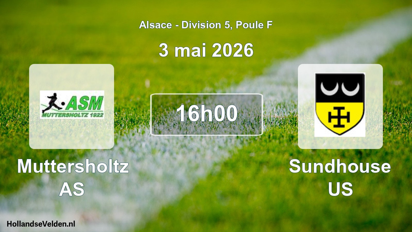Scheduled Match: Muttersholtz AS - Sundhouse US (3 May 2026)