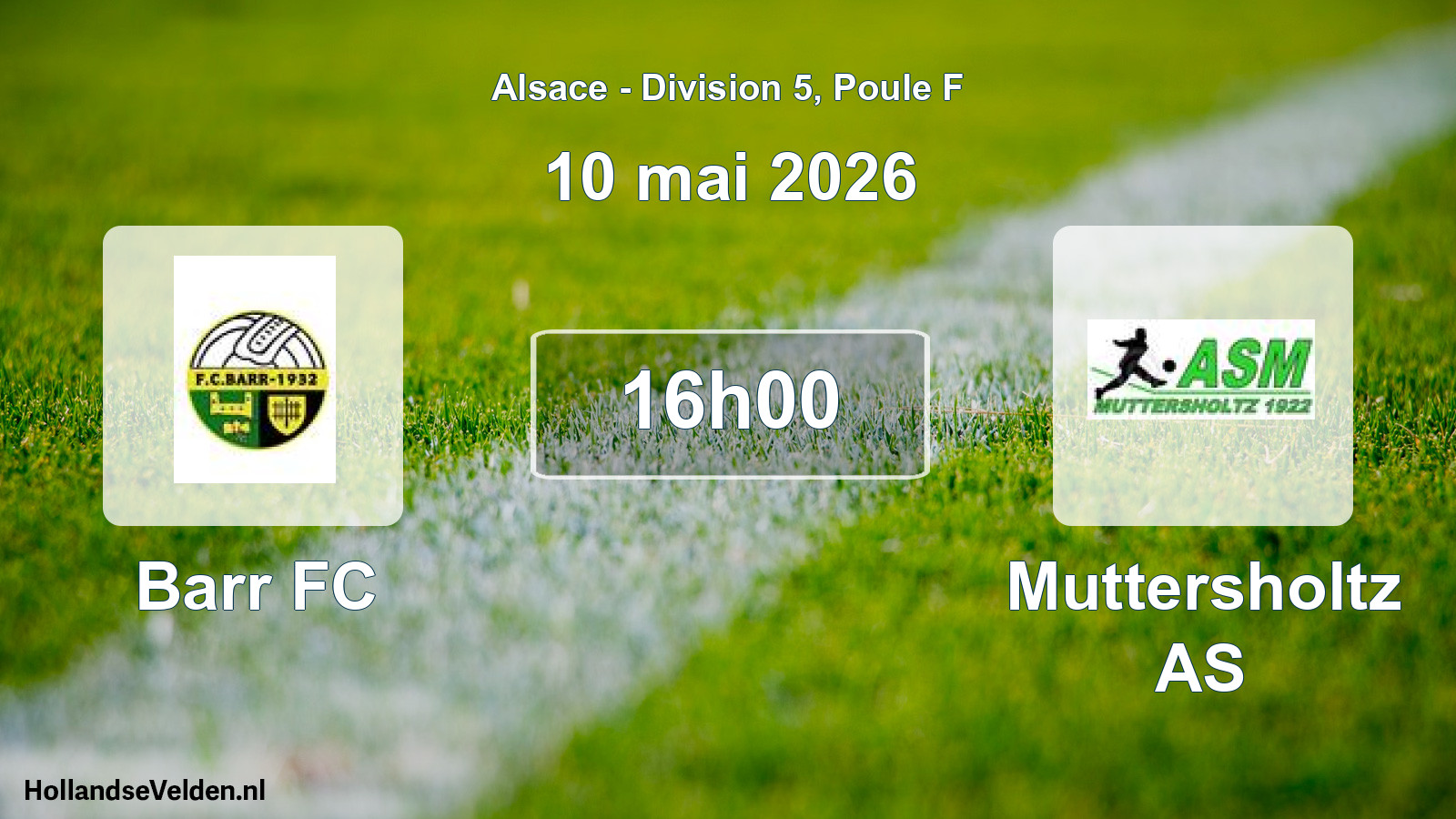 Scheduled Match: Barr FC - Muttersholtz AS (10 May 2026)