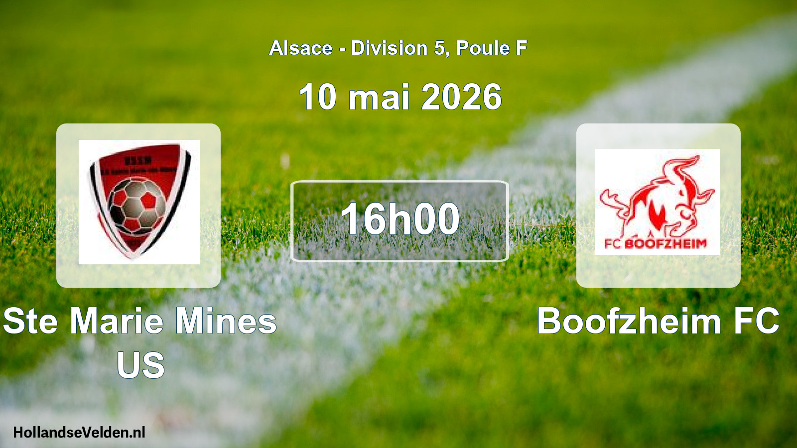 Scheduled Match: Ste Marie Mines US - Boofzheim FC (10 May 2026)
