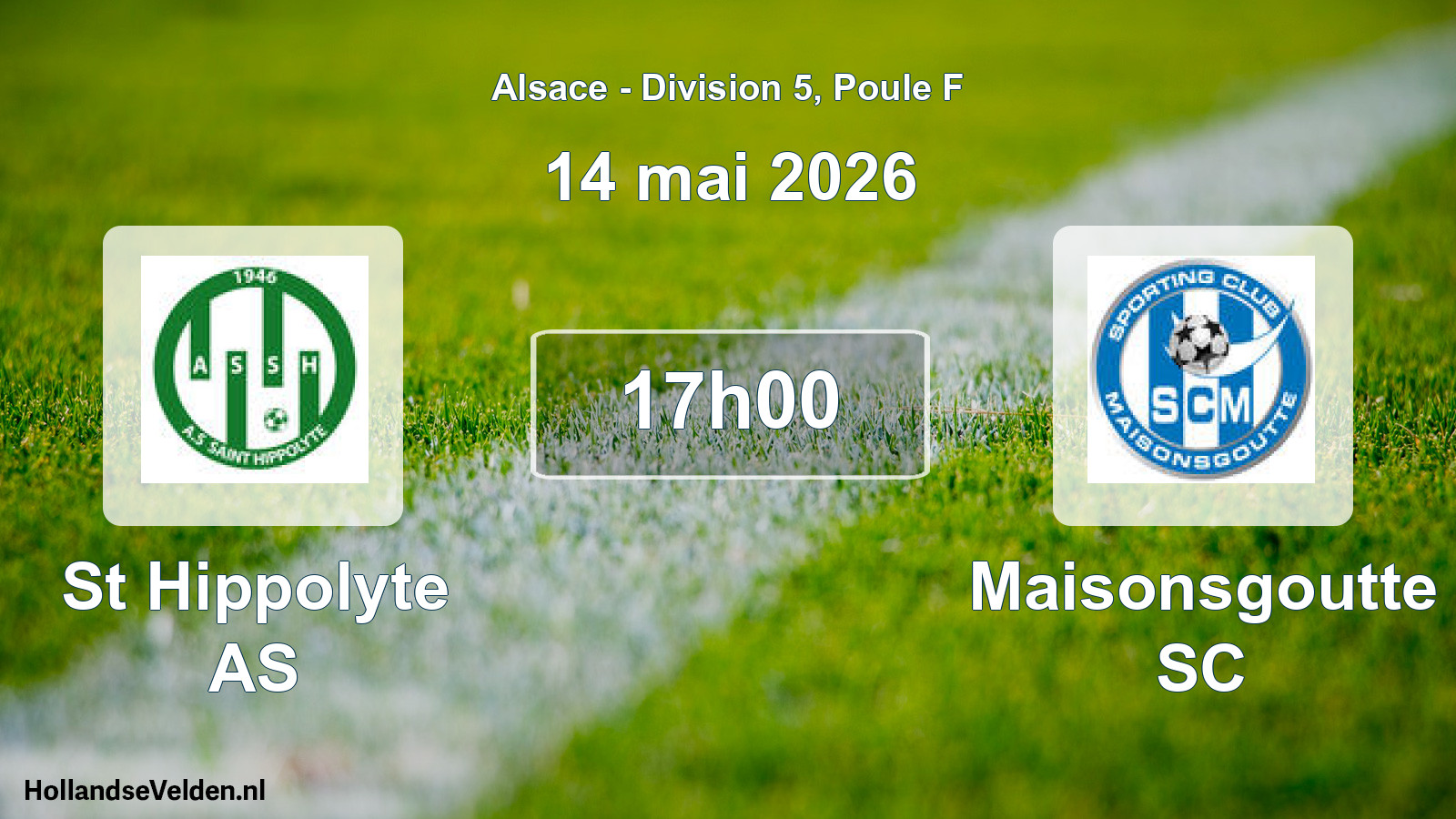 Scheduled Match: St Hippolyte AS - Maisonsgoutte SC (14 May 2026)