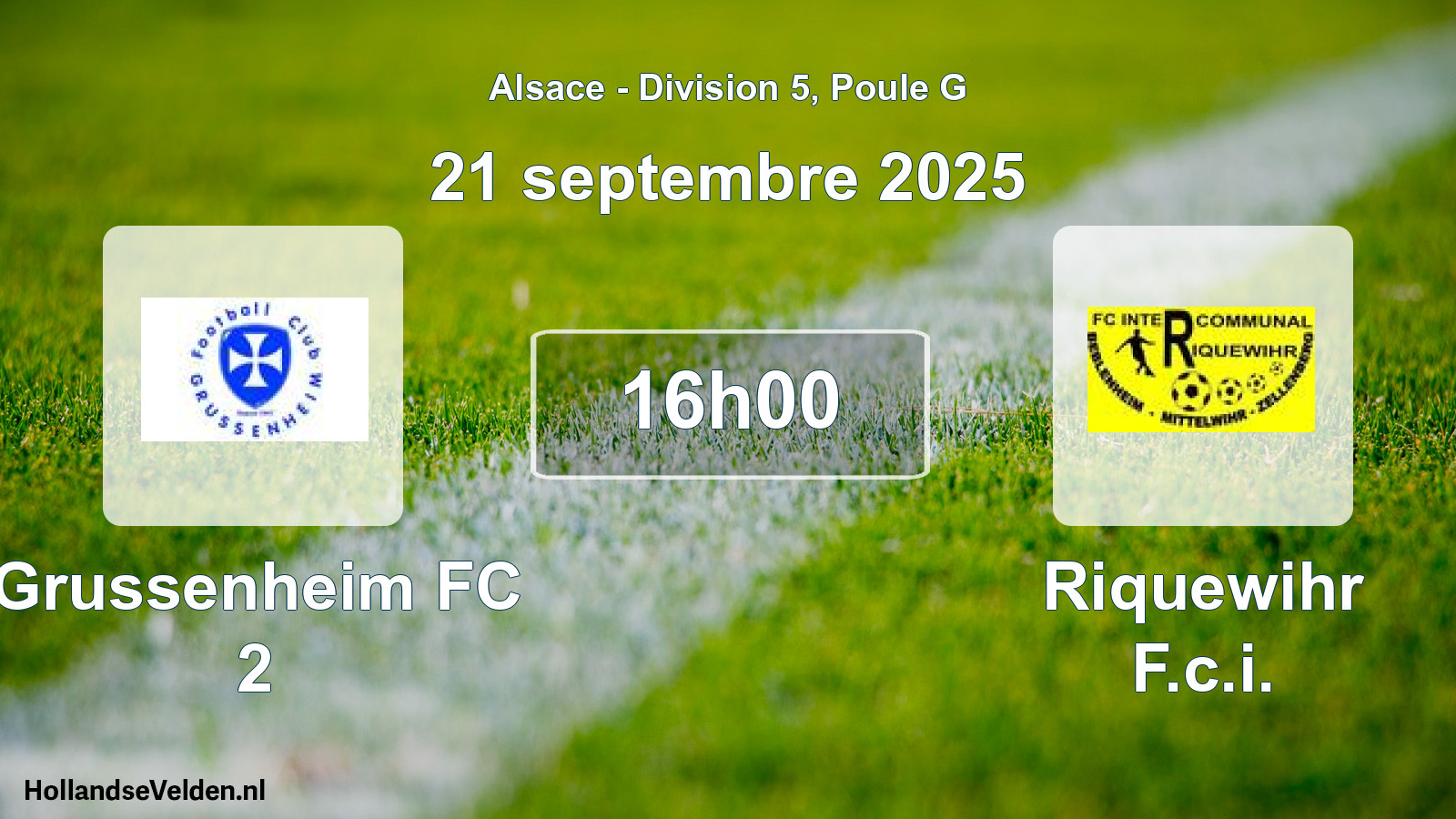 Scheduled Match: Grussenheim FC 2 - Riquewihr F.c.i. (21 September 2025)
