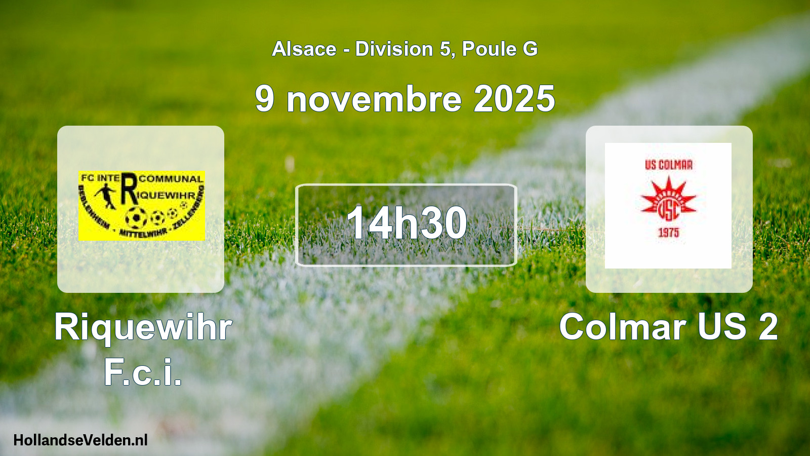 Scheduled Match: Riquewihr F.c.i. - Colmar US 2 (9 November 2025)