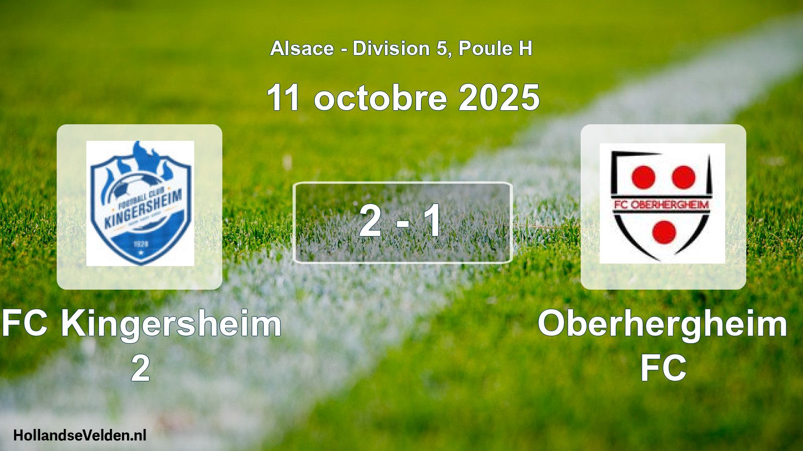 Match joué: FC Kingersheim 2 - Oberhergheim FC 2 - 1 (11 octobre 2025)