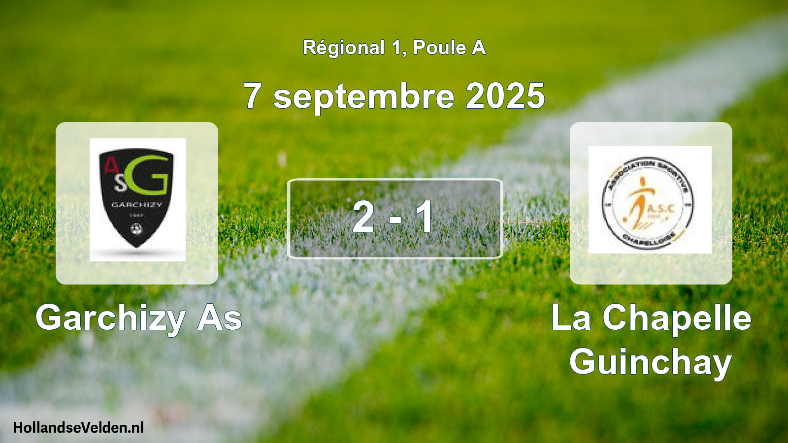 Total number of matches played: Garchizy As - La Chapelle Guinchay 2 - 1 (7 September 2025)