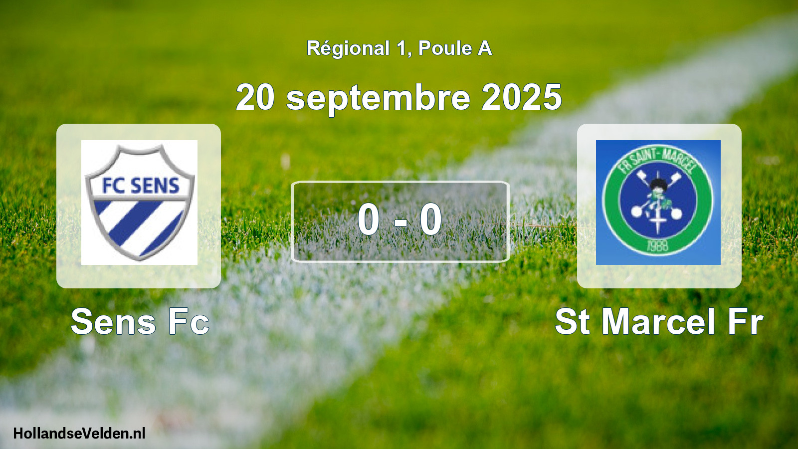 Gespeelde wedstrijd: Sens Fc - St Marcel Fr 0 - 0 (20 september 2025)