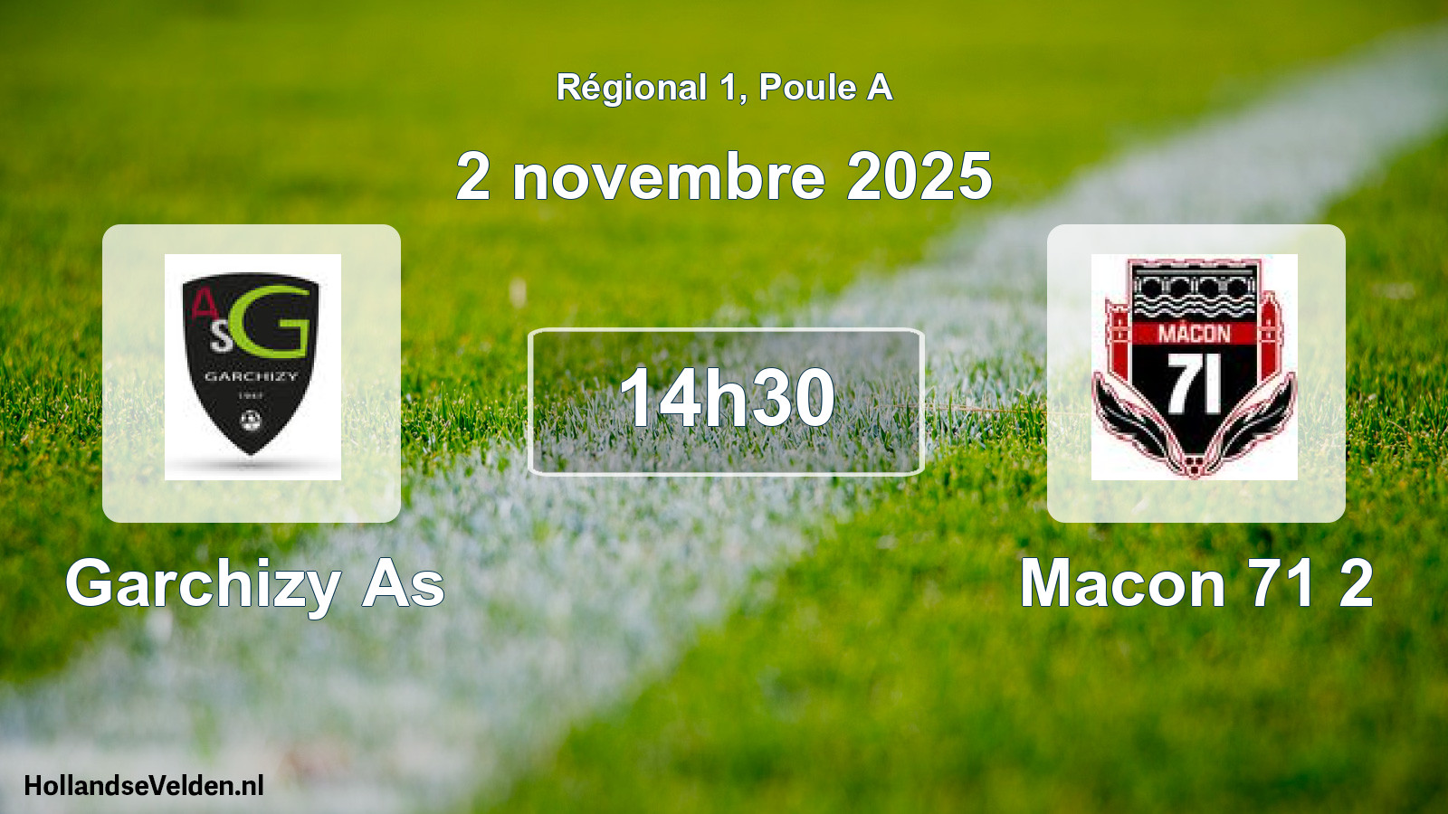 Scheduled Match: Garchizy As - Macon 71 2 (2 November 2025)